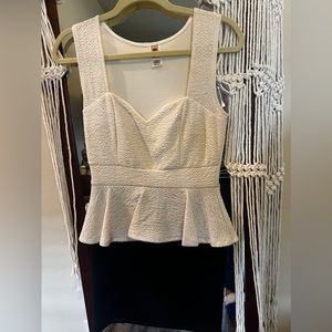 Black and Creme dress